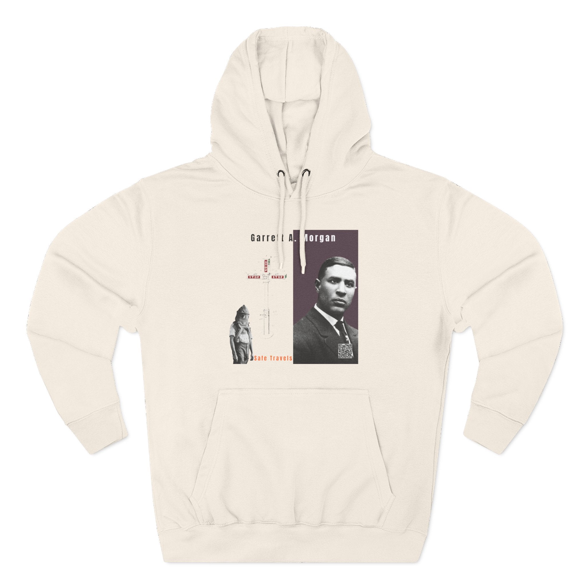 Defend Black Memories: Garrett A. Morgan Three-Panel Historic Black Portrait Hoodie