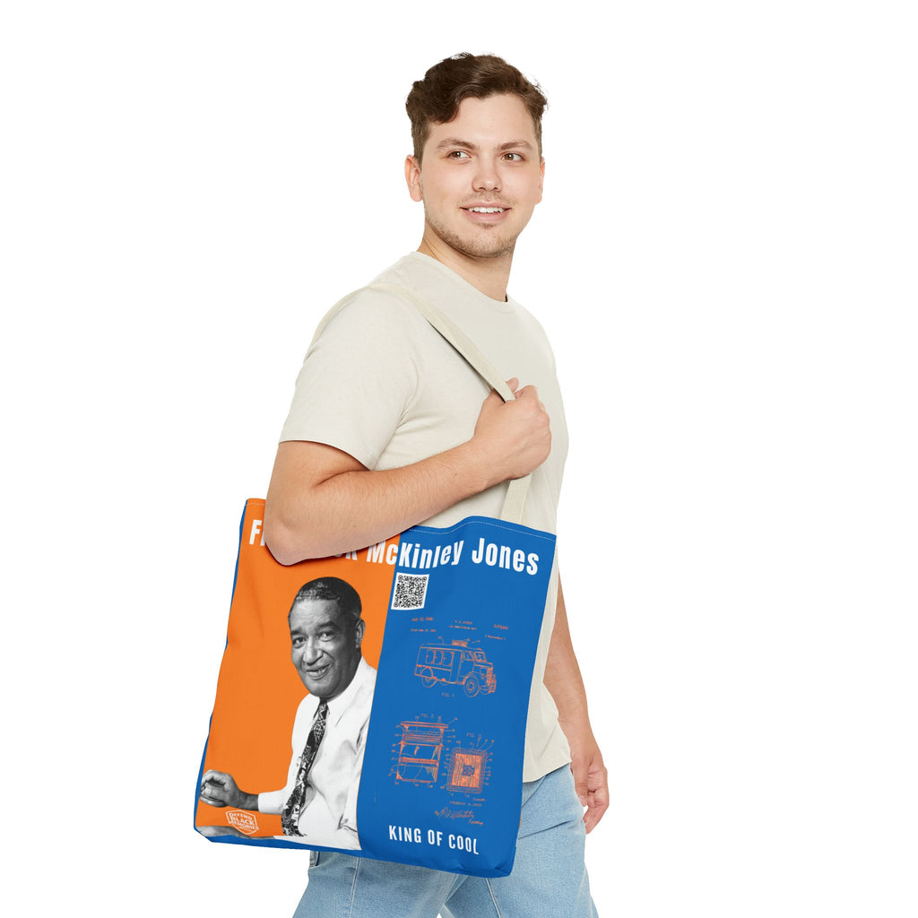 Frederick McKinley Jones, Historical Portrait Tote Bag (Double Side City Champs Blue)