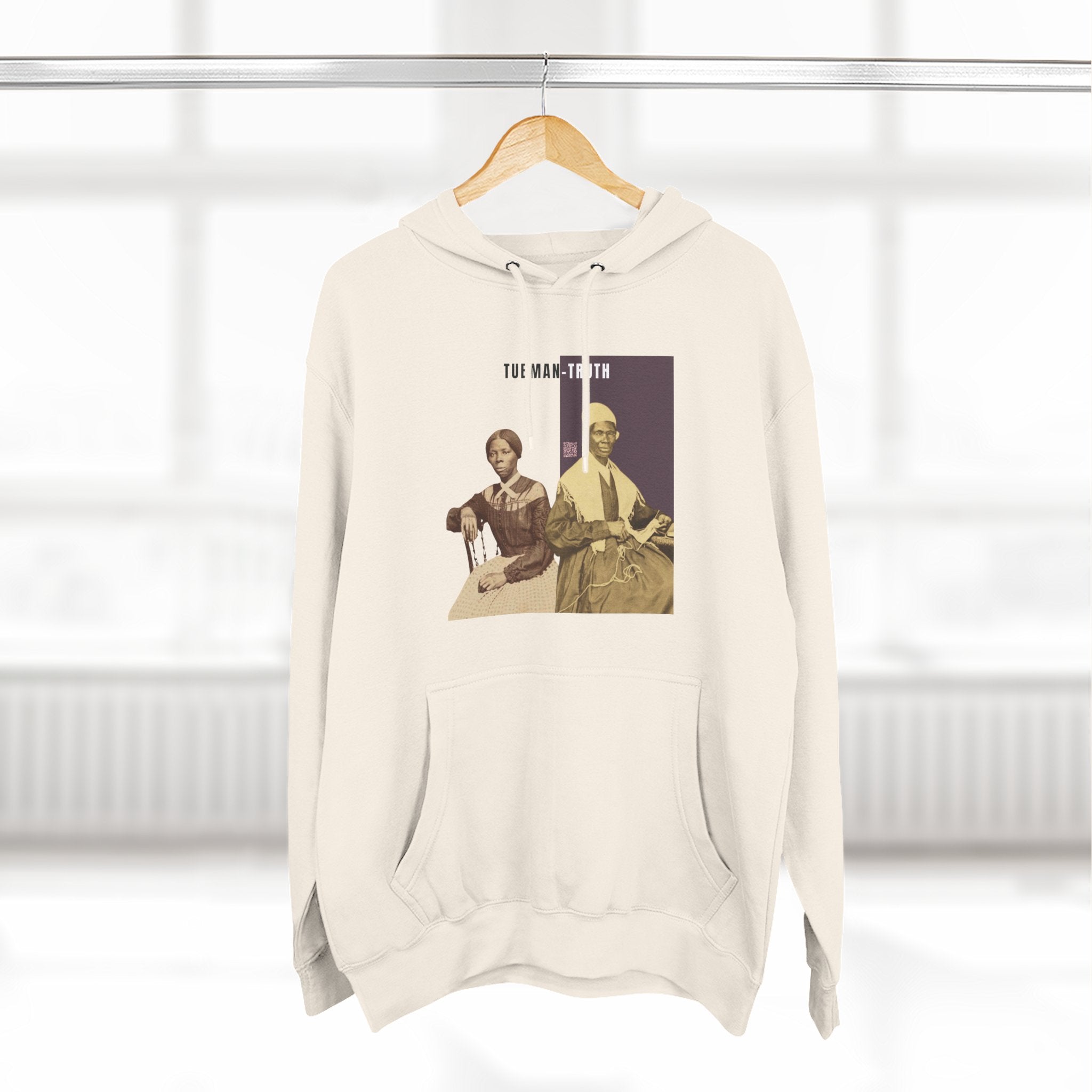 Tubman-Truth Three-panel, Historical Portrait Hoodie