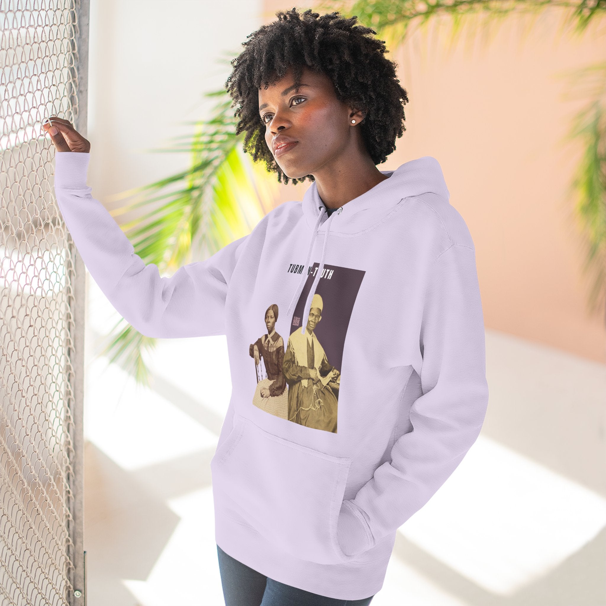 Tubman-Truth Three-panel, Historical Portrait Hoodie