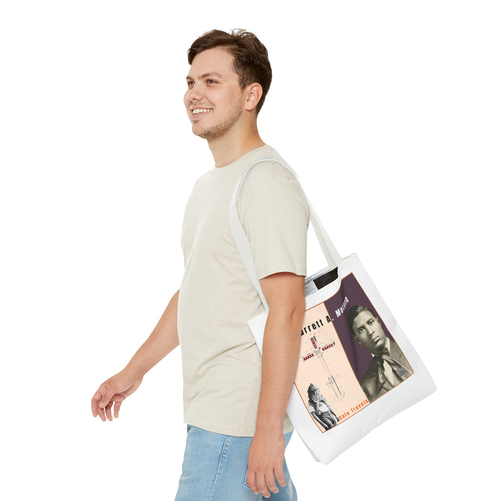 Garrett A. Morgan Historical Portrait Tote Bag (White)