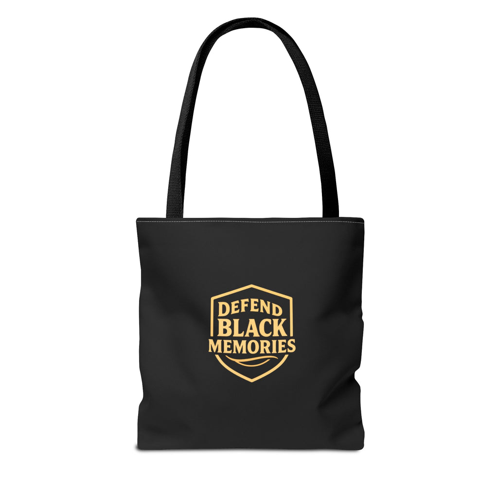 Tubman-Truth Brooch Graphic Tote Bag (Black)
