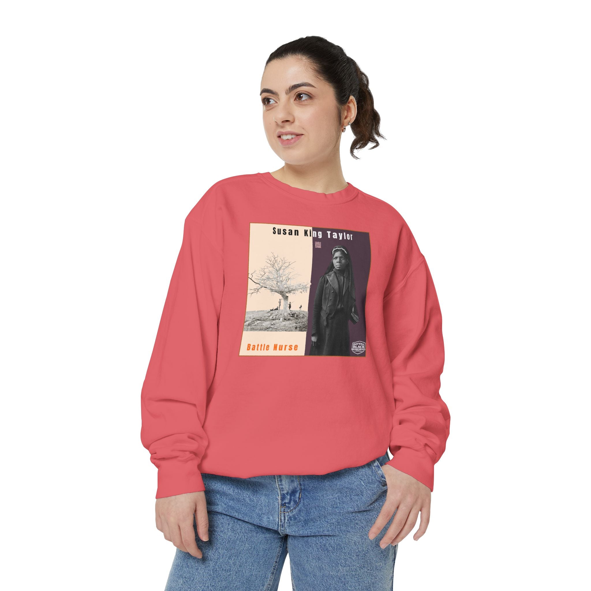 Susie King Taylor: Unisex Garment-Dyed Sweatshirt (City Champs)