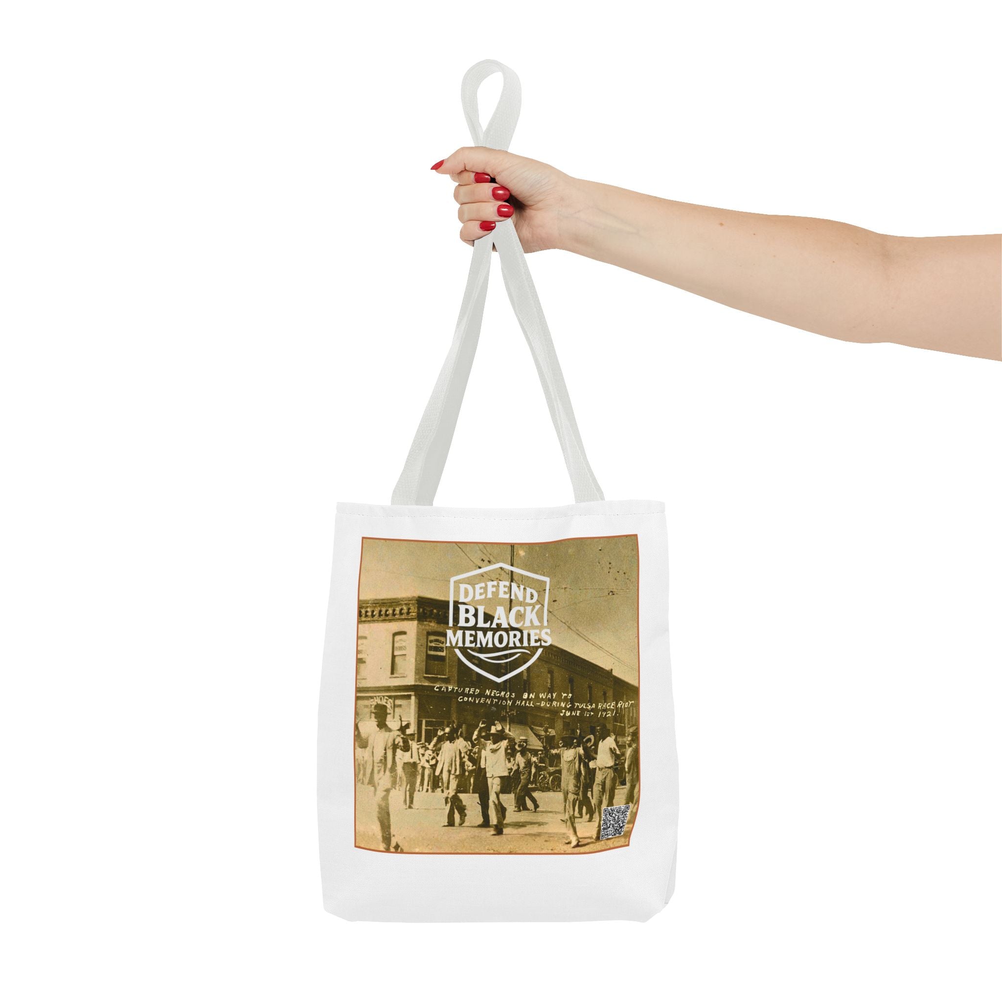 Defend Black Memories:Tulsa Massacre Historical Photo AOP Tote Bag