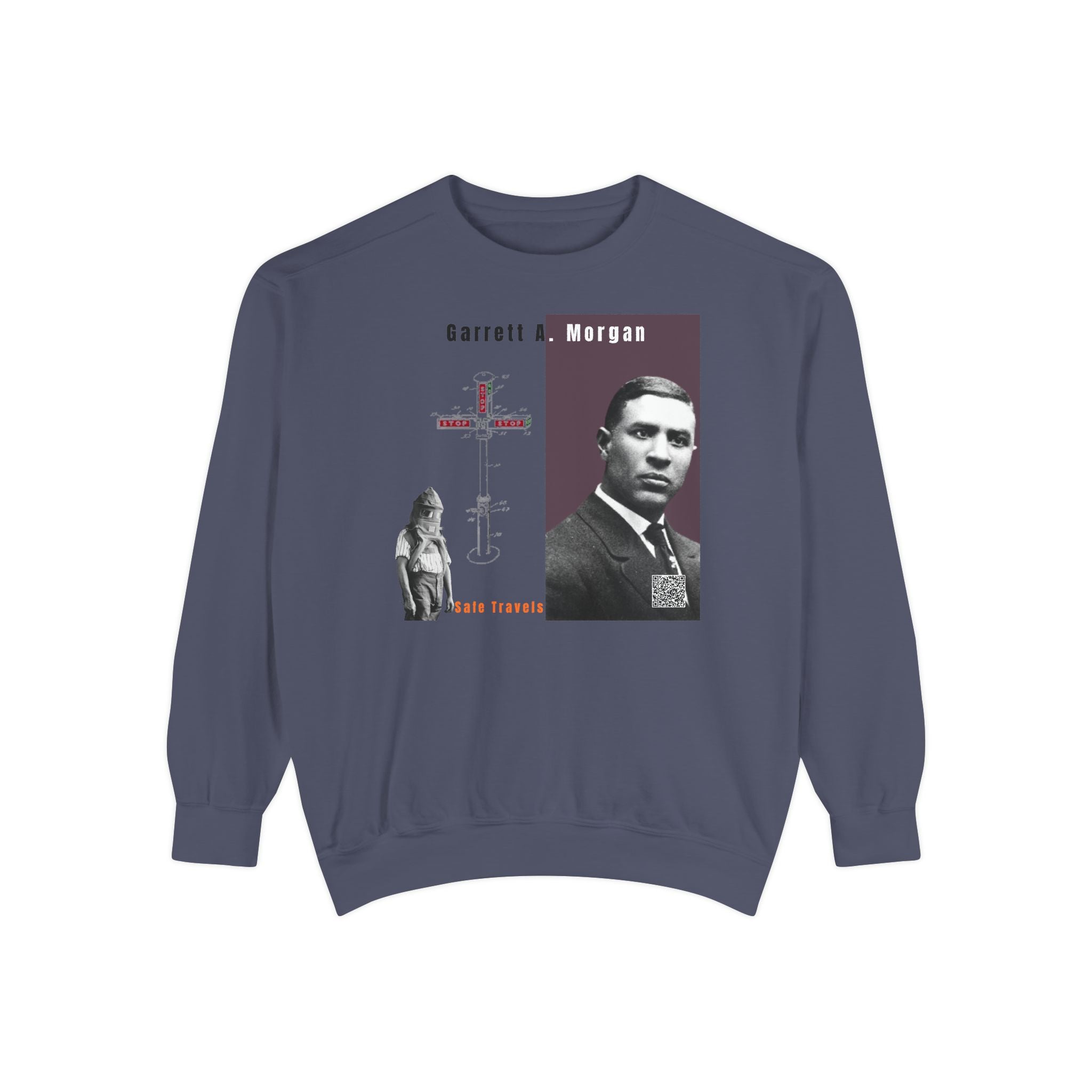 Defend Black Memories: Garrett A. Morgan Unisex Garment-Dyed Sweatshirt