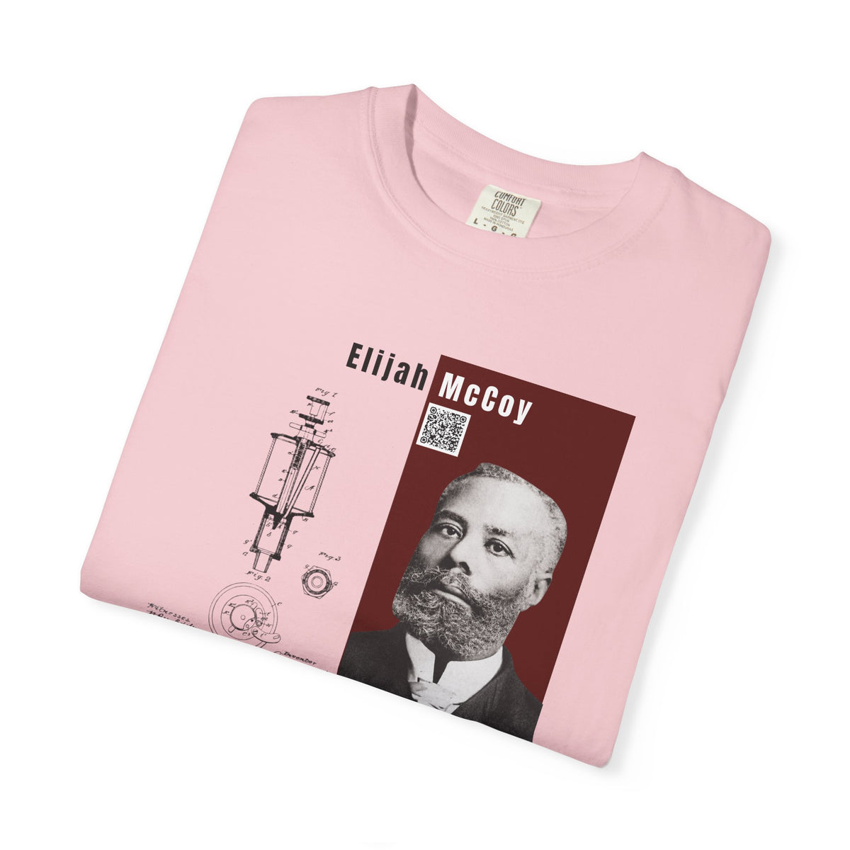 Elijah McCoy Portrait T-Shirt – Historical Inventor Graphic Tee (City Champs)