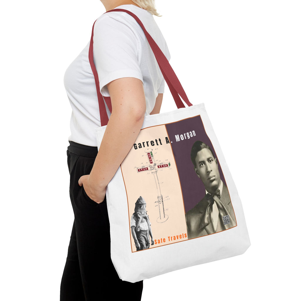 Garrett A. Morgan Historical Portrait Tote Bag (White)