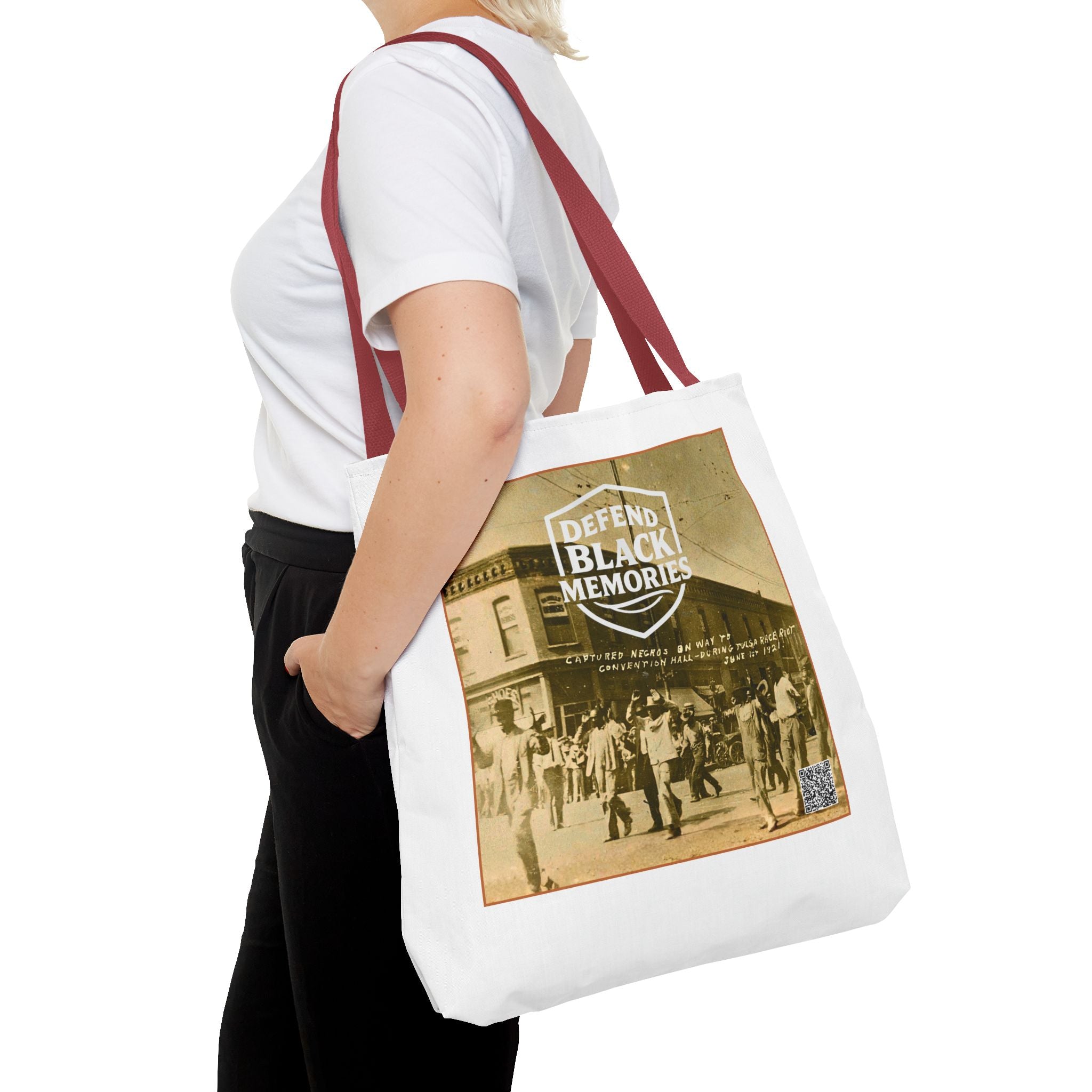 Tulsa Massacre Tote Bag (White)