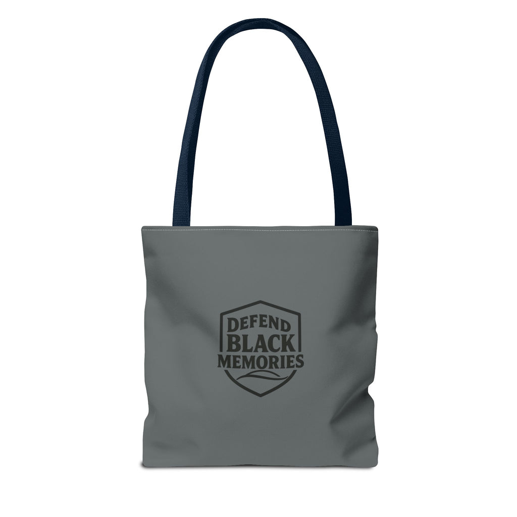 Tubman-Truth Brooch Graphic Tote Bag (Dark grey)
