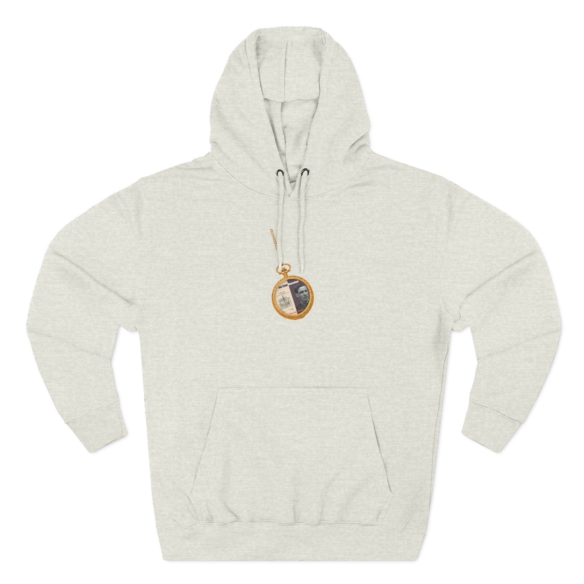 Jan Ernst Matzeliger Pocket Watch Three-Panel Historic Black Portrait Hoodie