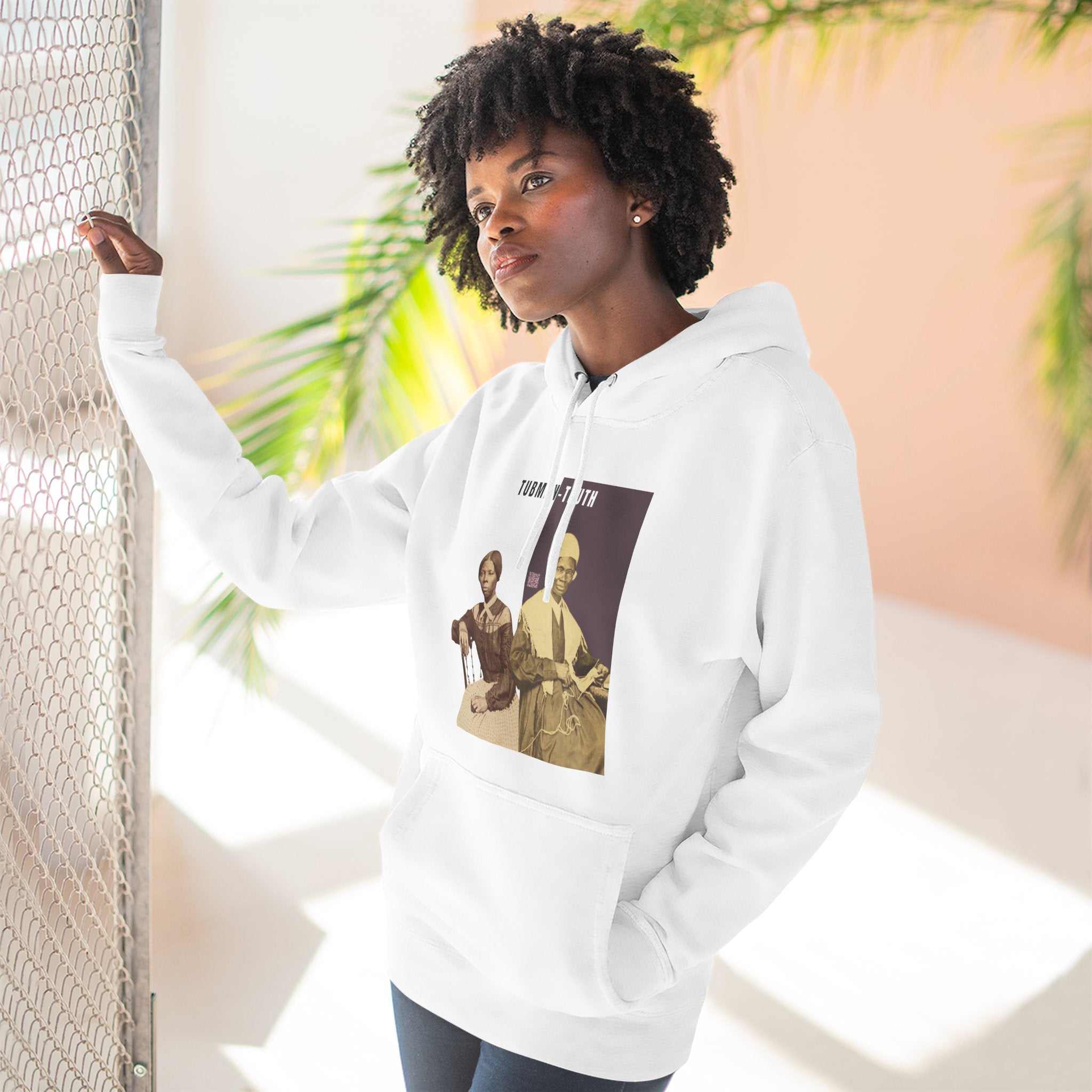Tubman-Truth Three-panel, Historical Portrait Hoodie