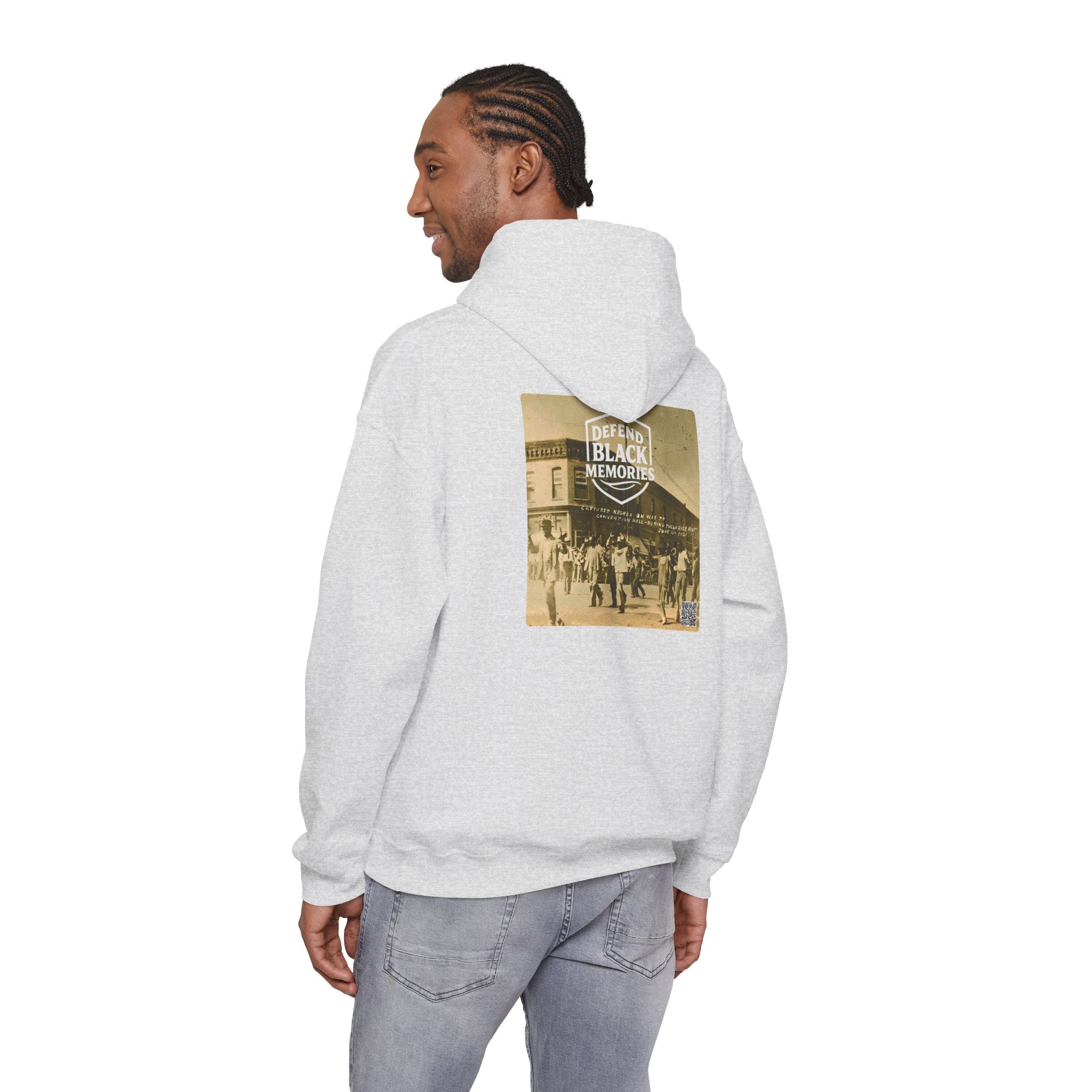 Tulsa Race Massacre, Historical Portrait Hoody, w/Back Graphic