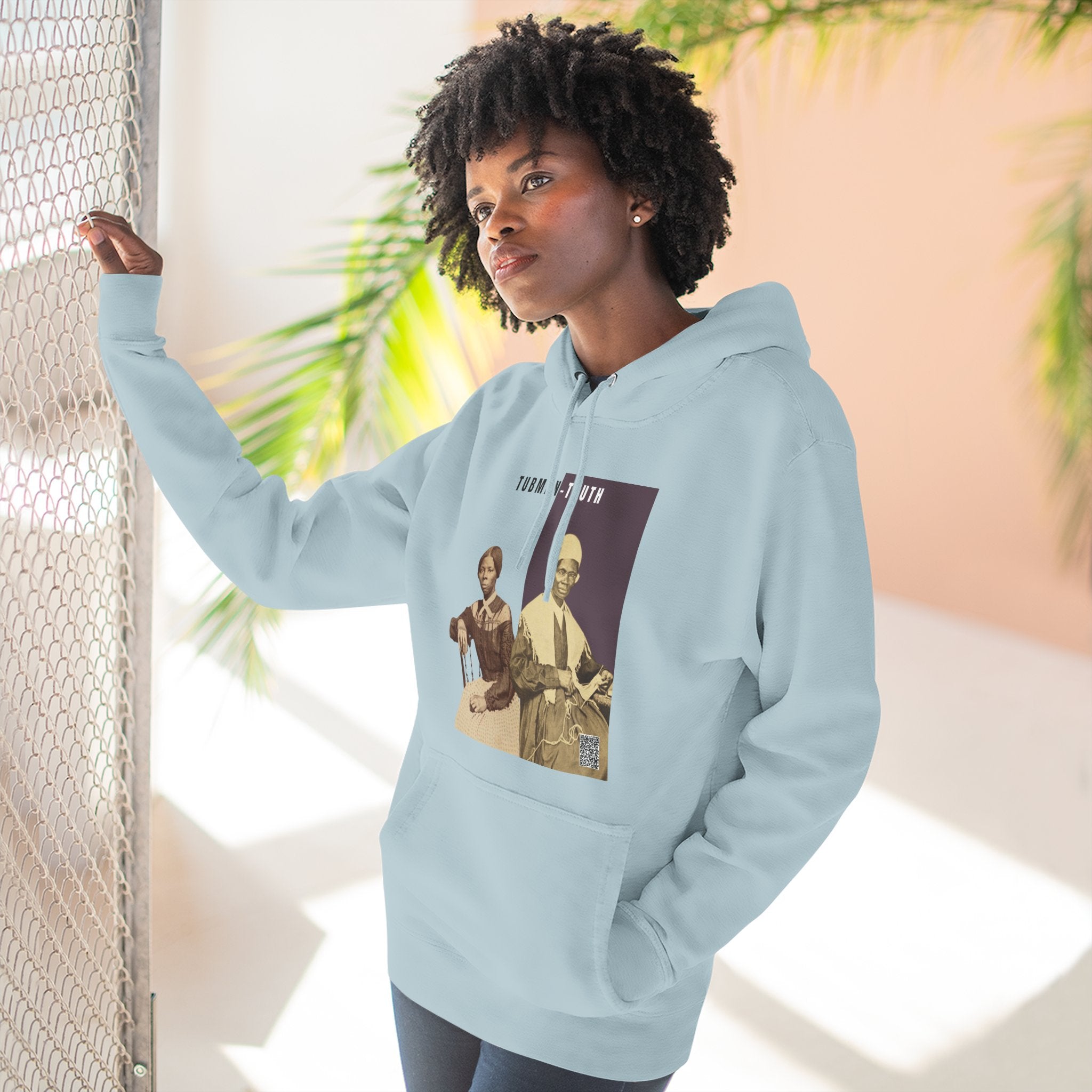Tubman-Truth Three-panel, Historical Portrait Hoodie