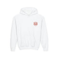 Embroidered Youth Heavy Blend Hooded Sweatshirt (burned orange logo)