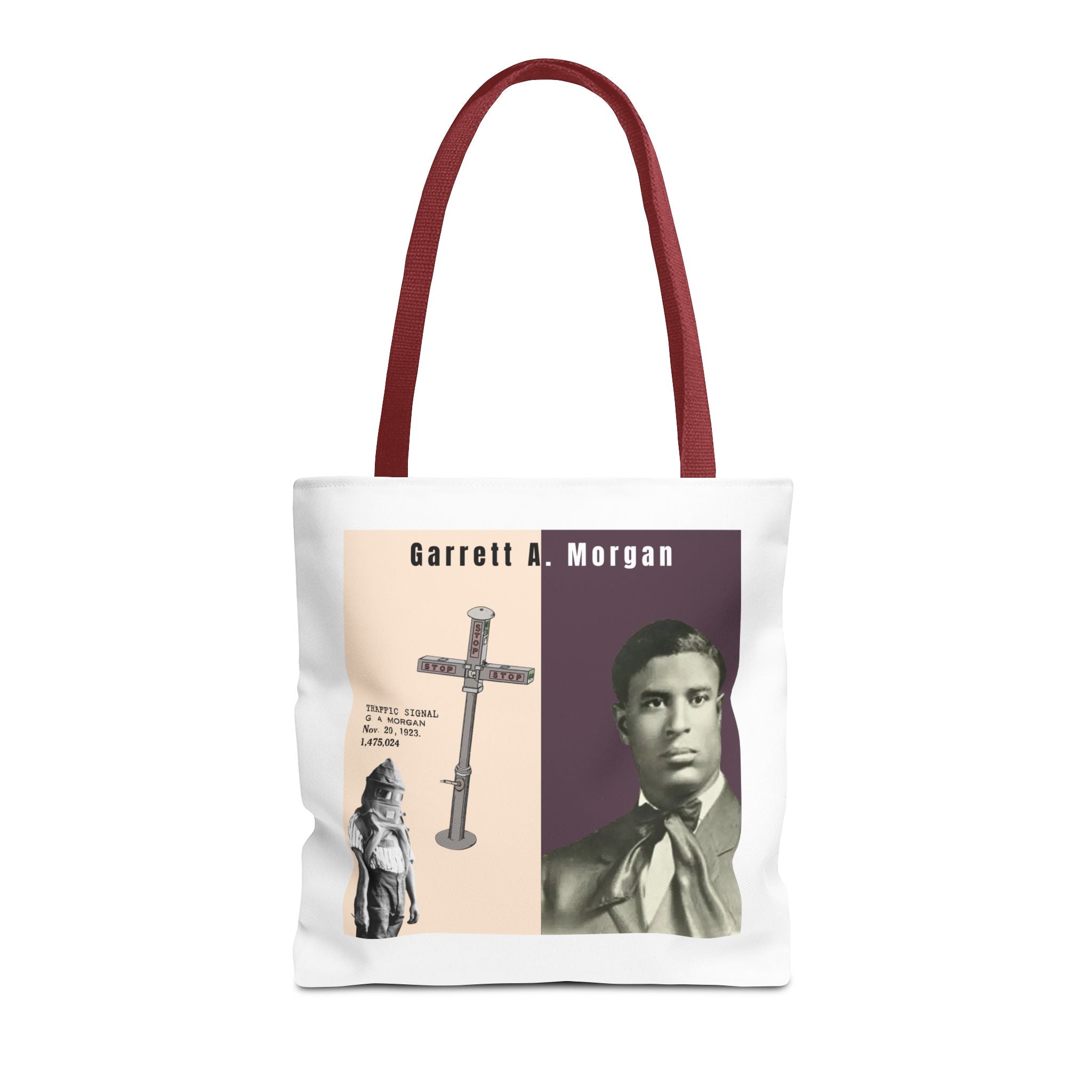 Garrett A. Morgan Historical Portrait Tote Bag (White)