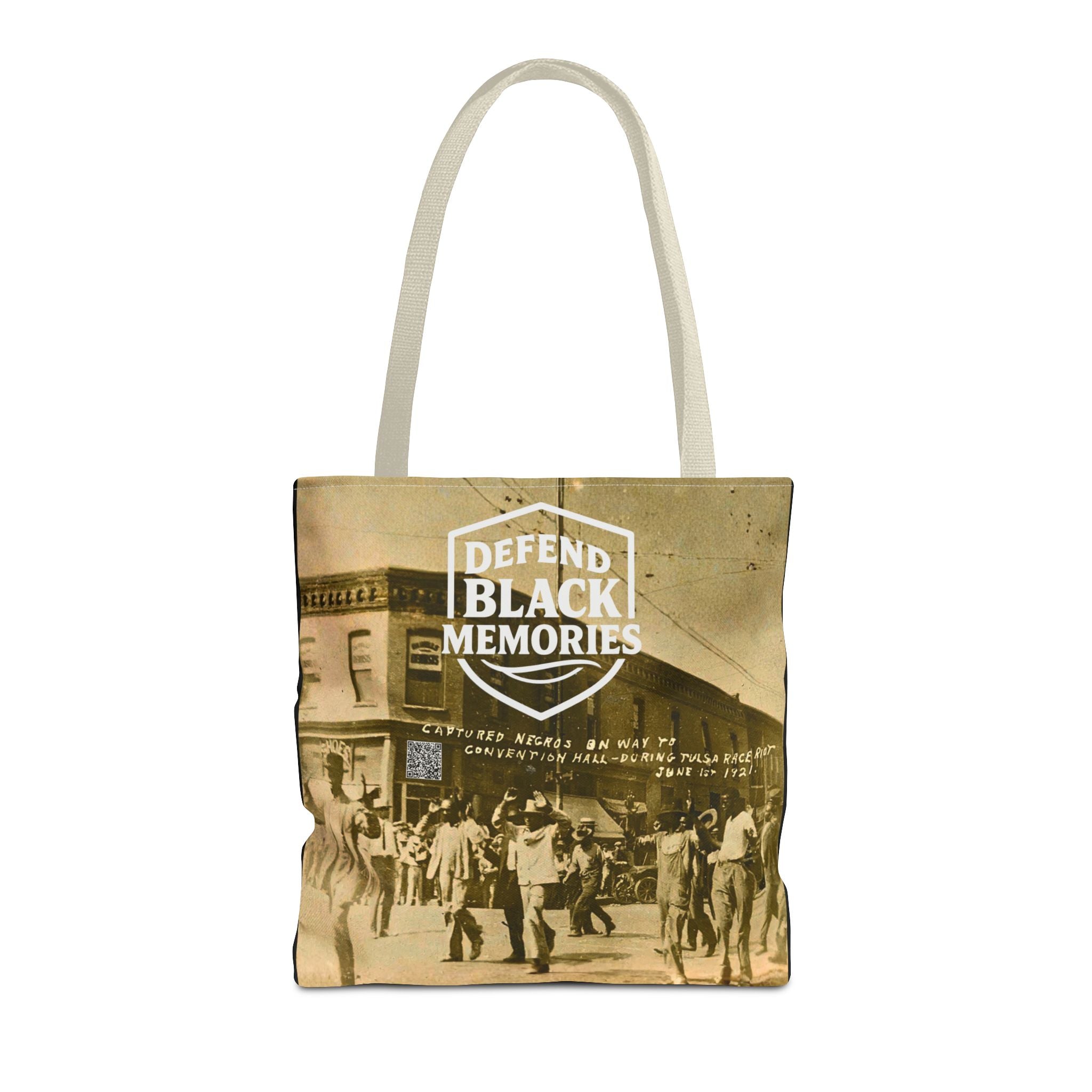 Tulsa Massacre "Hands Up" Tote Bag (Black)