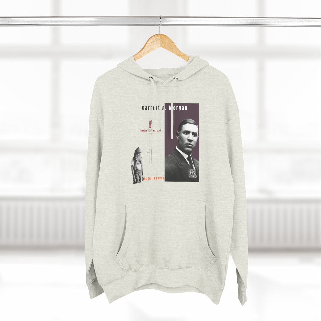 Defend Black Memories: Garrett A. Morgan Three-Panel Historic Black Portrait Hoodie