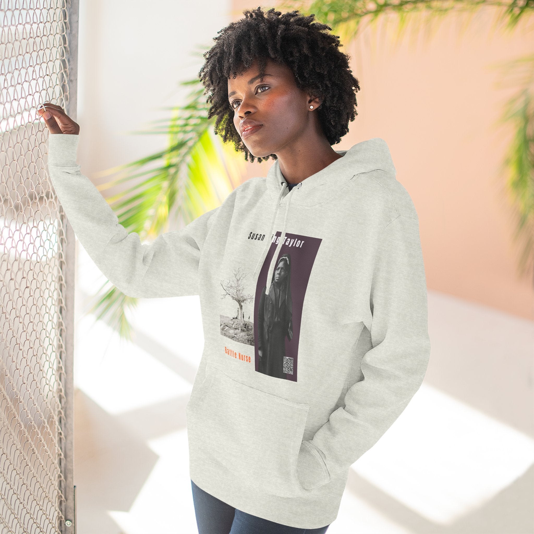 Susan King Taylor, Three-panel Historical Portrait Hoodie