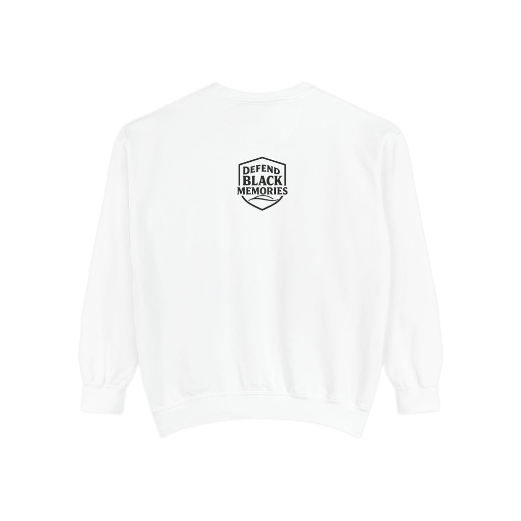Defend Black Memories: Lewis Latimer Unisex Garment-Dyed Sweatshirt