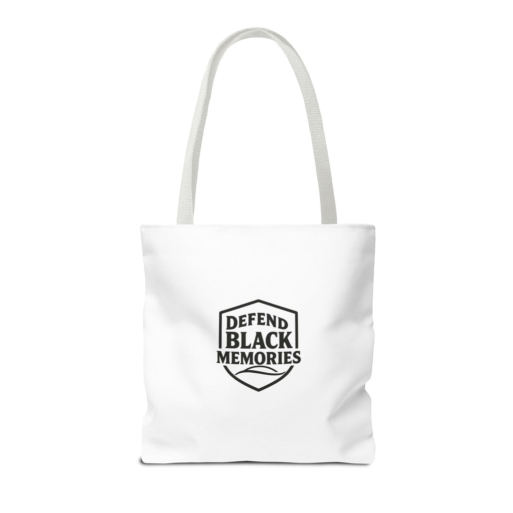 Tubman-Truth Brooch Graphic Tote Bag (White)