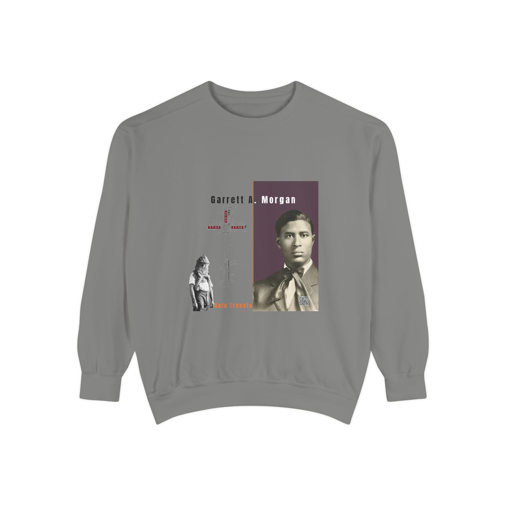Garrett A. Morgan, Unisex, Garment-Dyed Sweatshirt