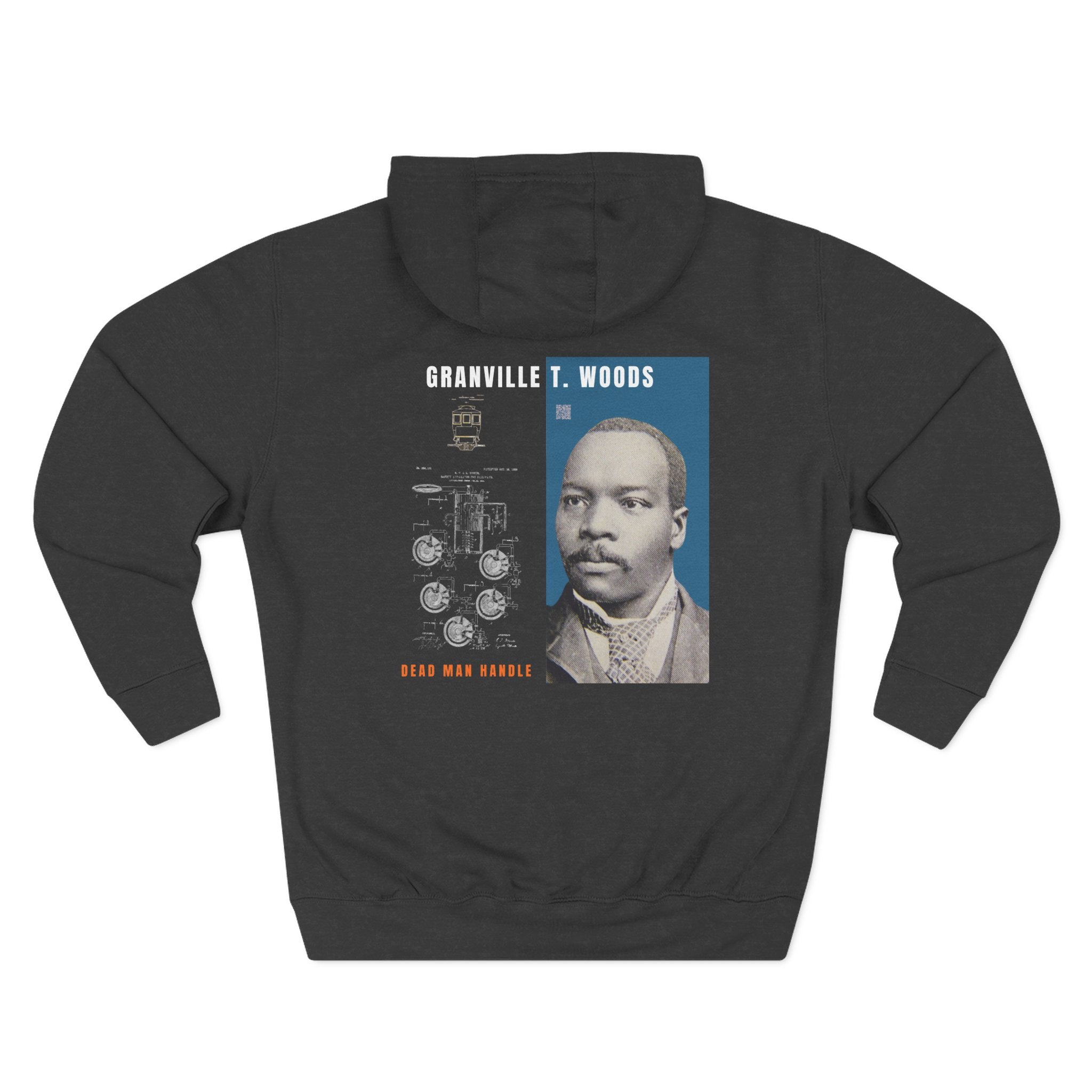 Granville T. Woods, 2 Side, Three-Panel Fleece Hoodie