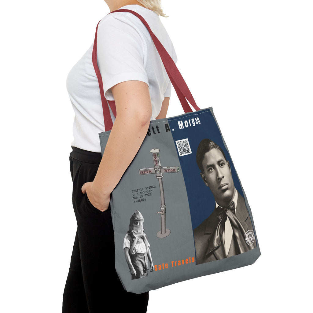 Garrett A. Morgan Historical Portrait Tote Bag (White)