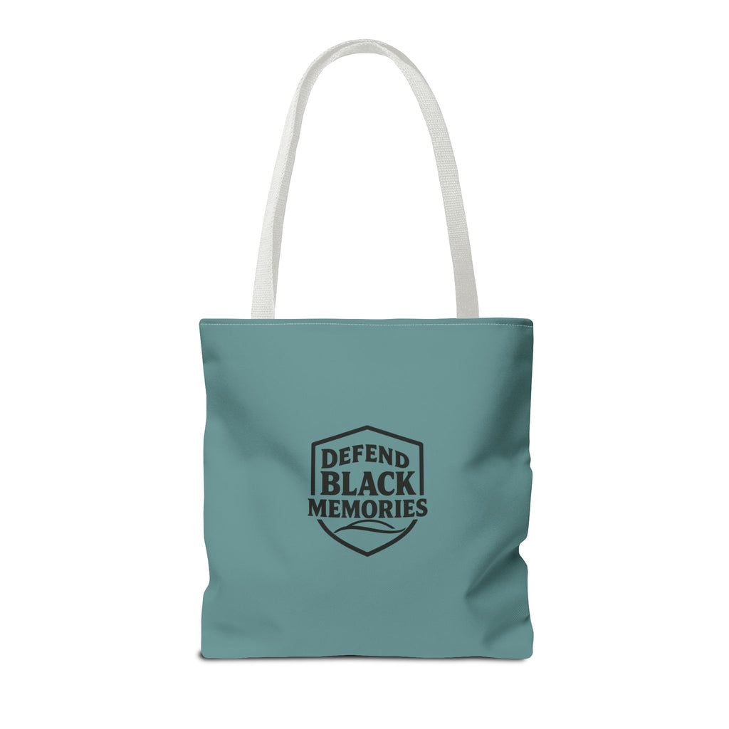 Tubman-Truth Brooch Graphic Tote Bag (Dark Teal)