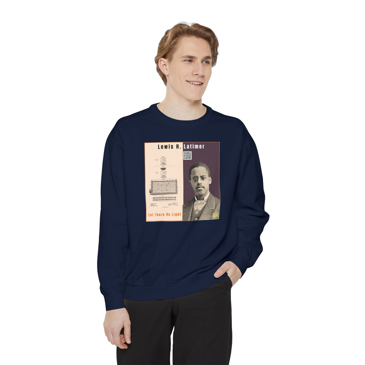 Lewis Latimer Unisex Garment-Dyed Sweatshirt (City Champs)