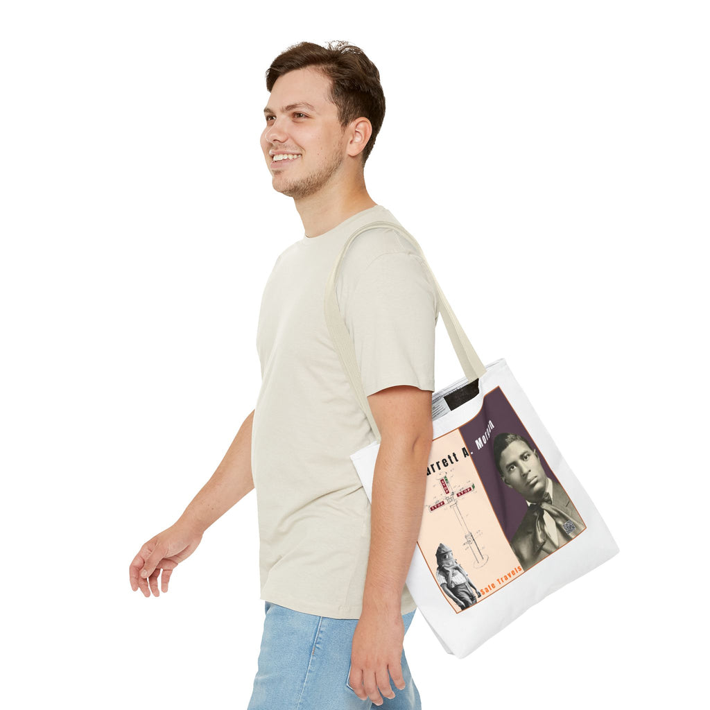 Garrett A. Morgan Historical Portrait Tote Bag (White)