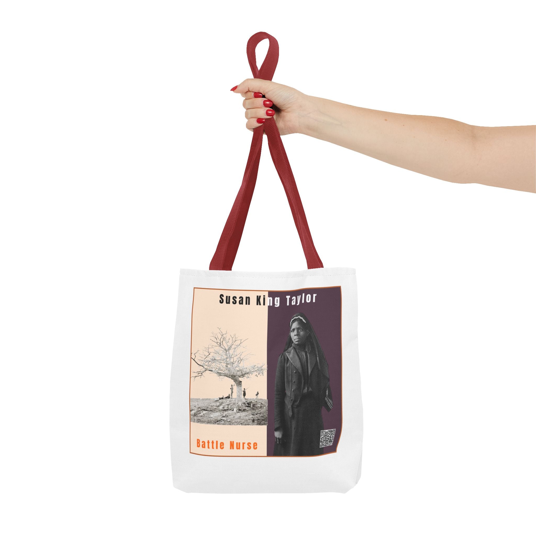 Defend Black Memories: Susan King Taylor Historical Tribute AOP Tote Bag