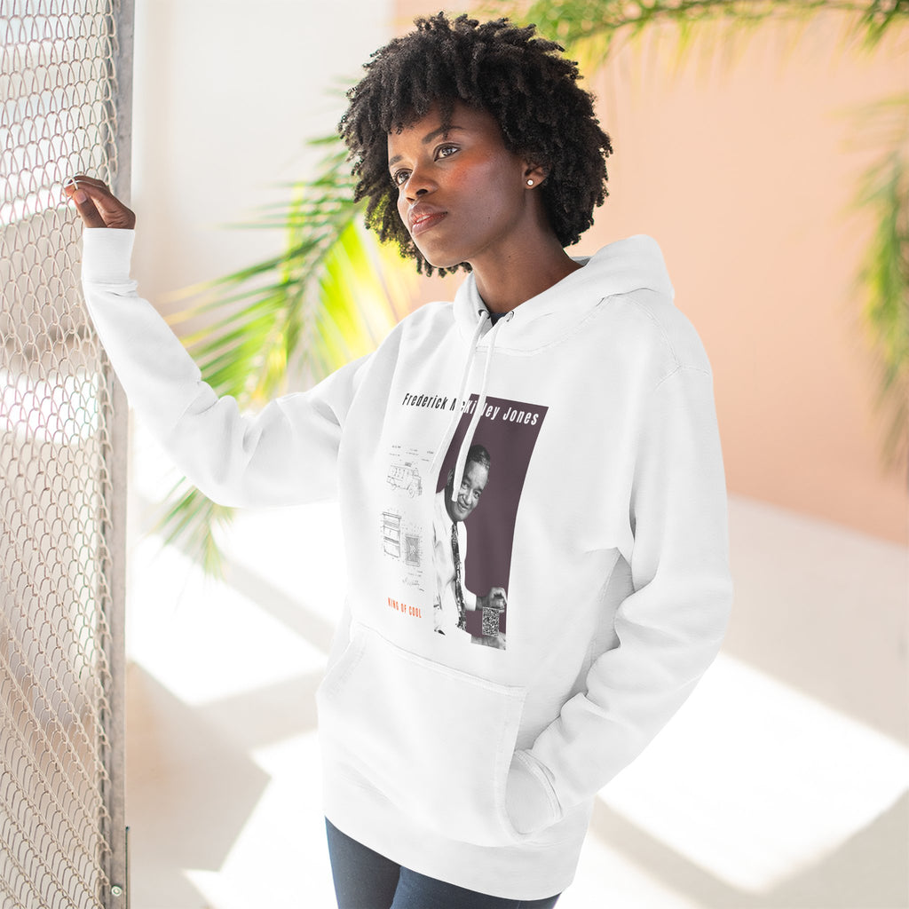 Frederick McKinley Jones, Unisex, Three-panel Historical Portrait Hoodie