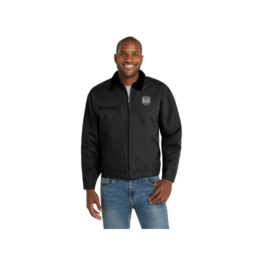 Defend Black Memories Embroidered Work Jacket