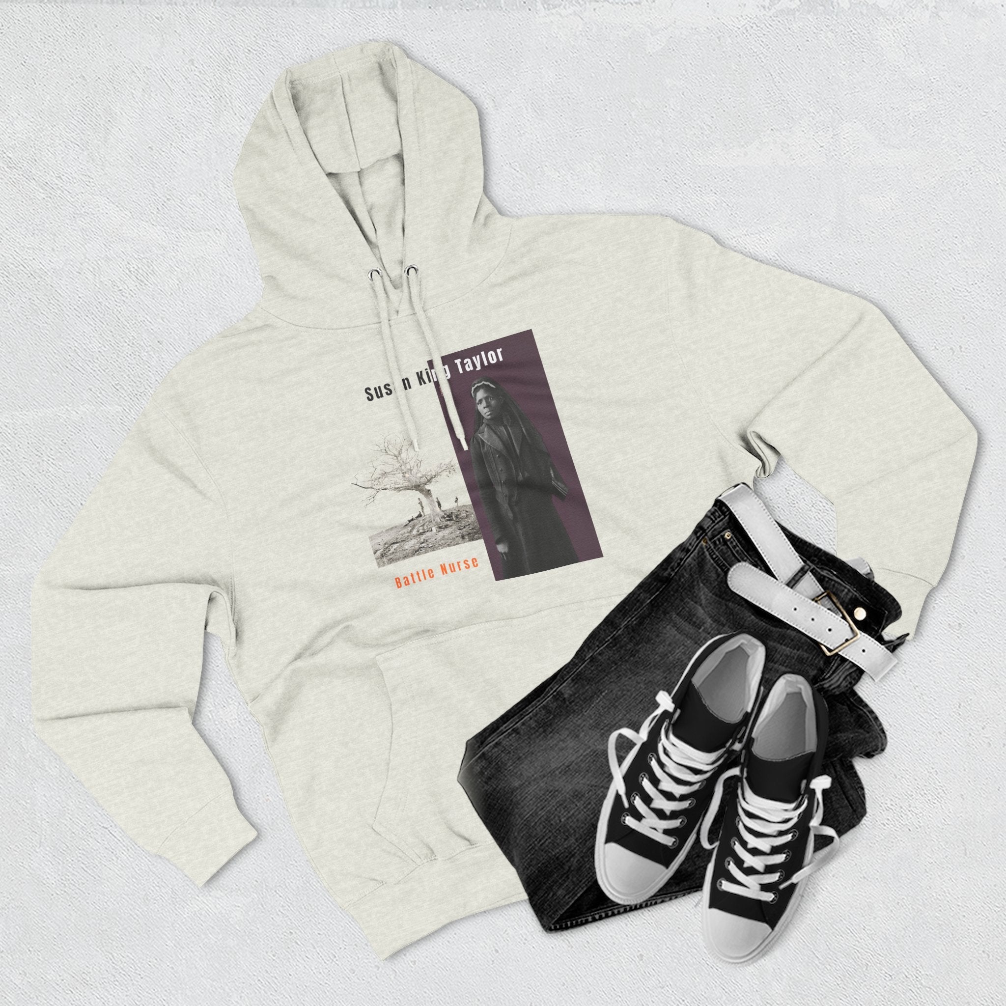 Susan King Taylor, Three-panel Historical Portrait Hoodie