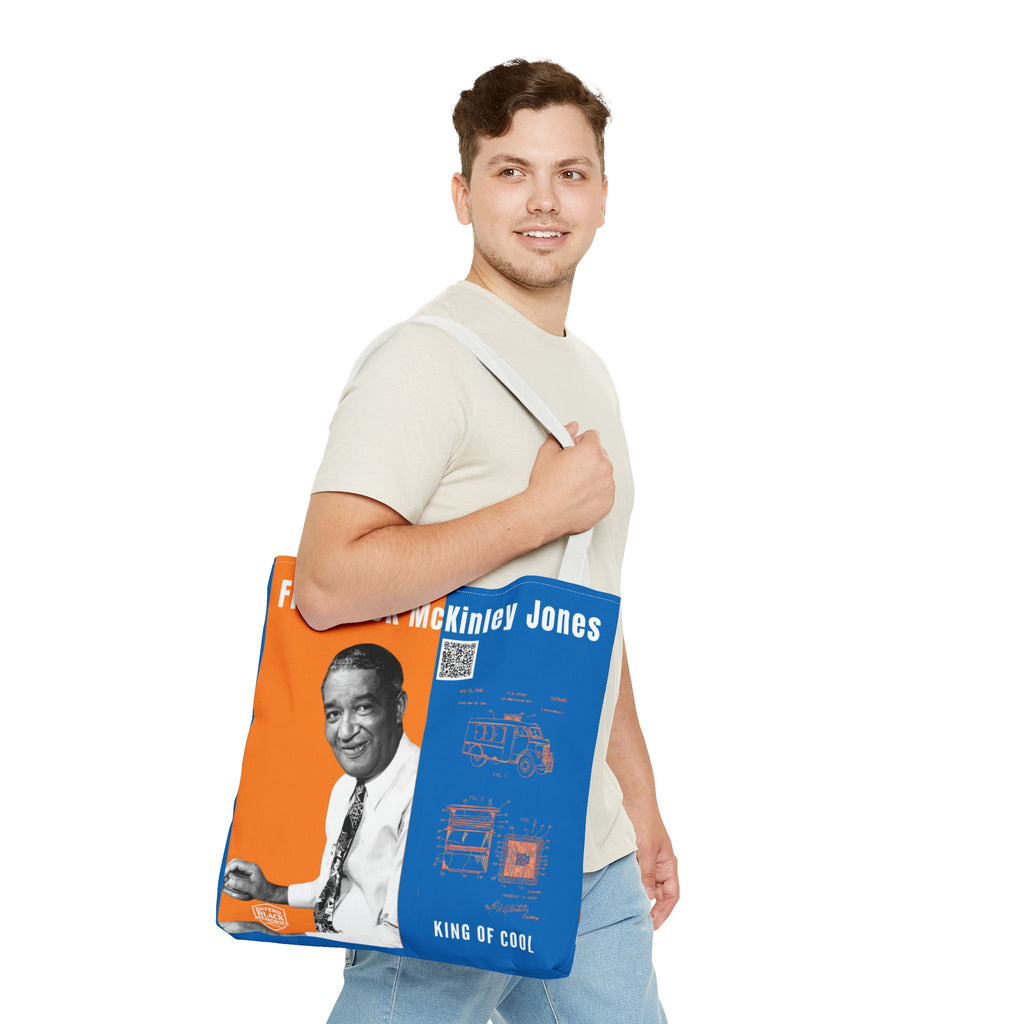 Frederick McKinley Jones, Historical Portrait Tote Bag (Double Side City Champs Blue)