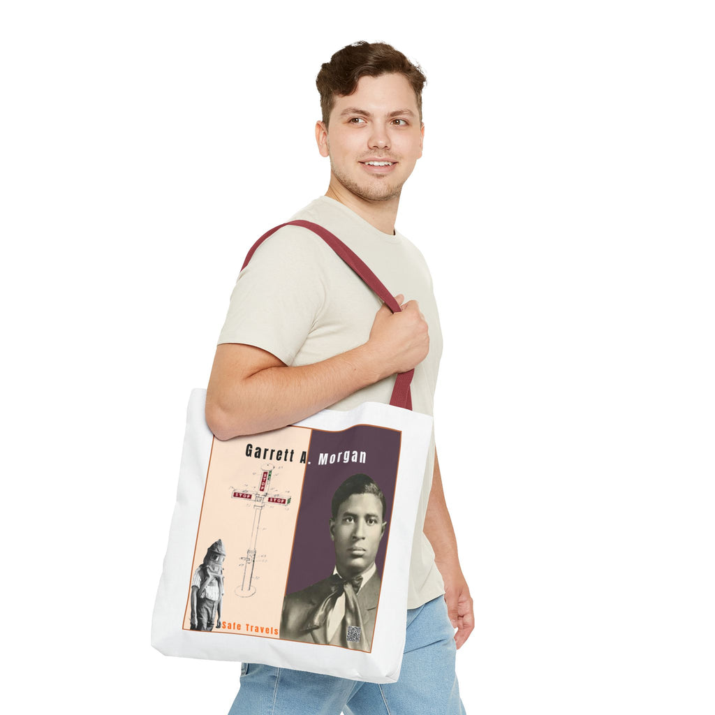 Garrett A. Morgan Historical Portrait Tote Bag (White)