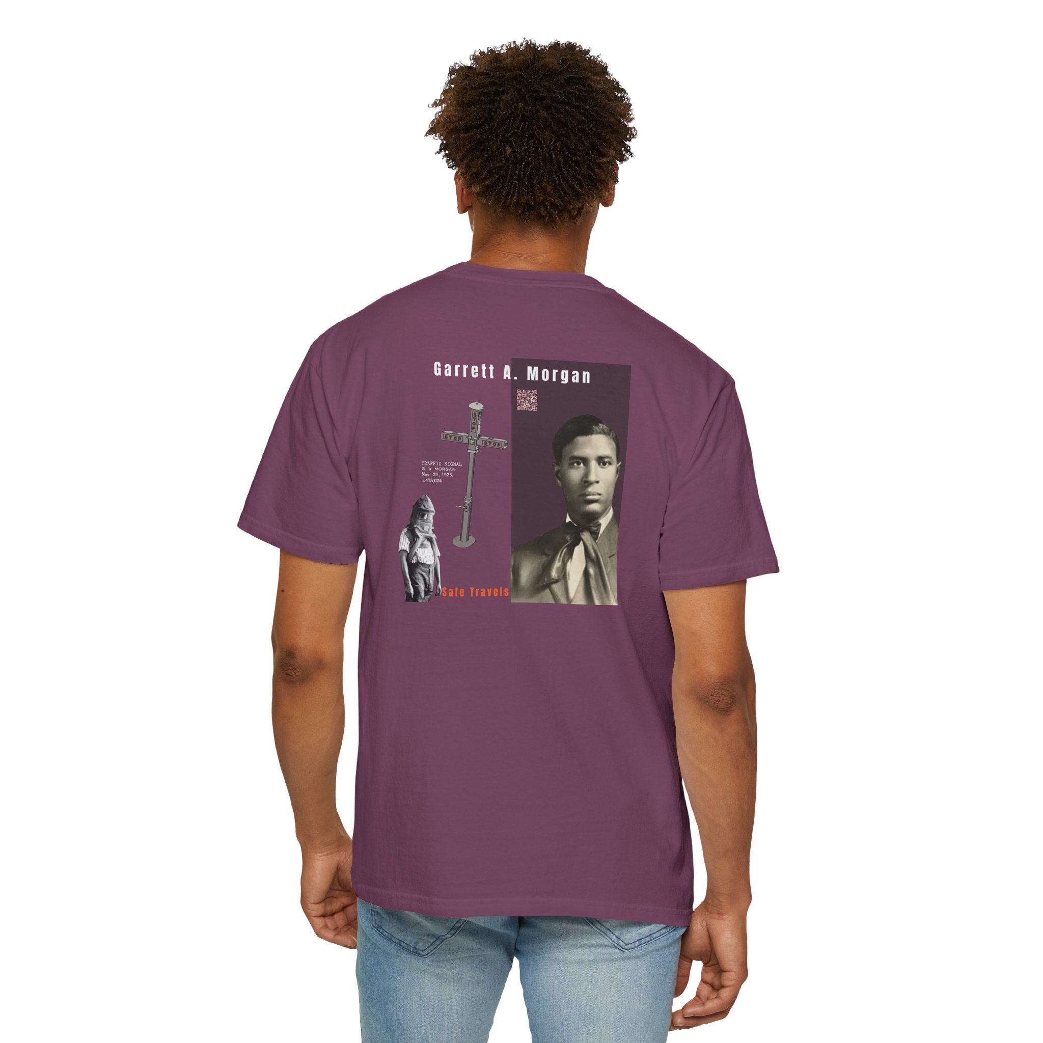 Garrett A. Morgan, 2 Side, Historical Portrait T-shirt (City Champs)
