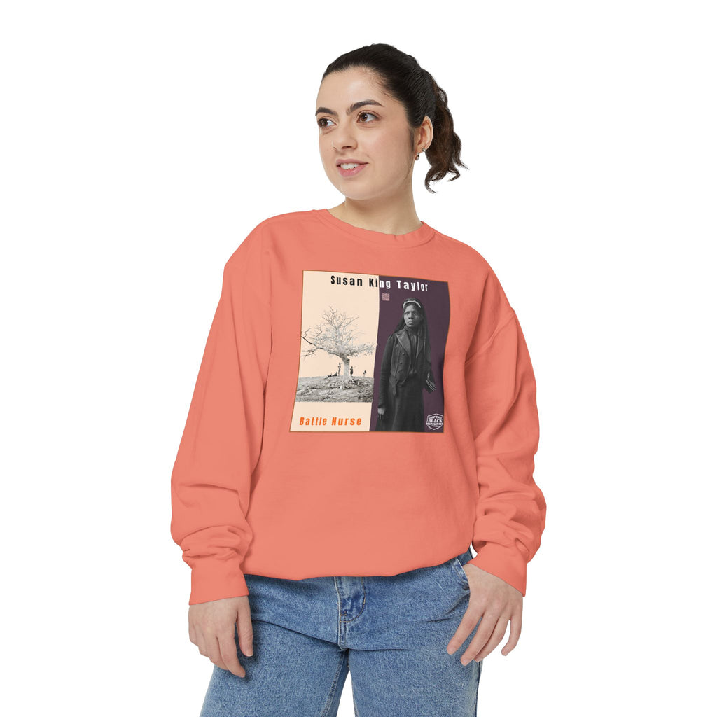 Susie King Taylor: Unisex Garment-Dyed Sweatshirt (City Champs)