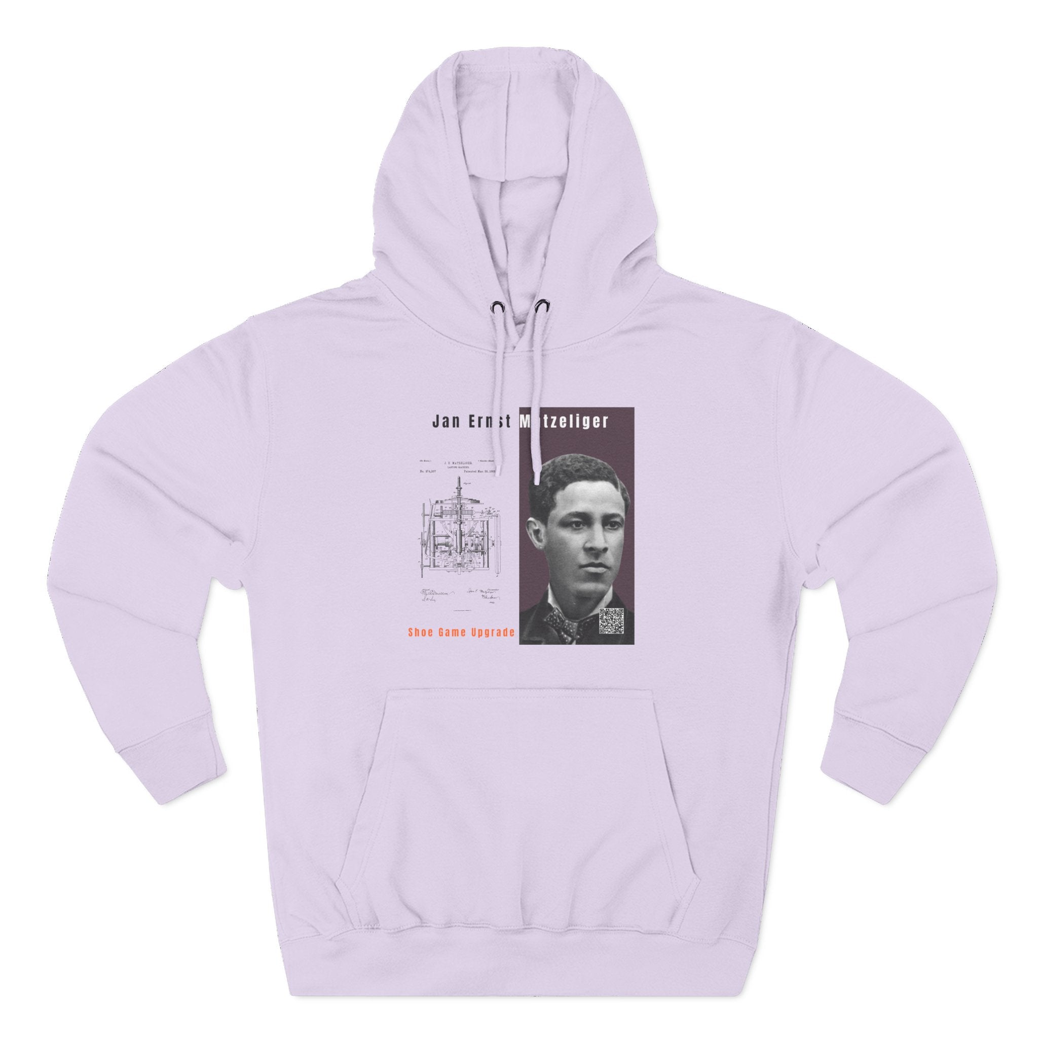 Defend Black Memories: Jan E. Matzeliger Three-Panel Historic Black Portrait Hoodie