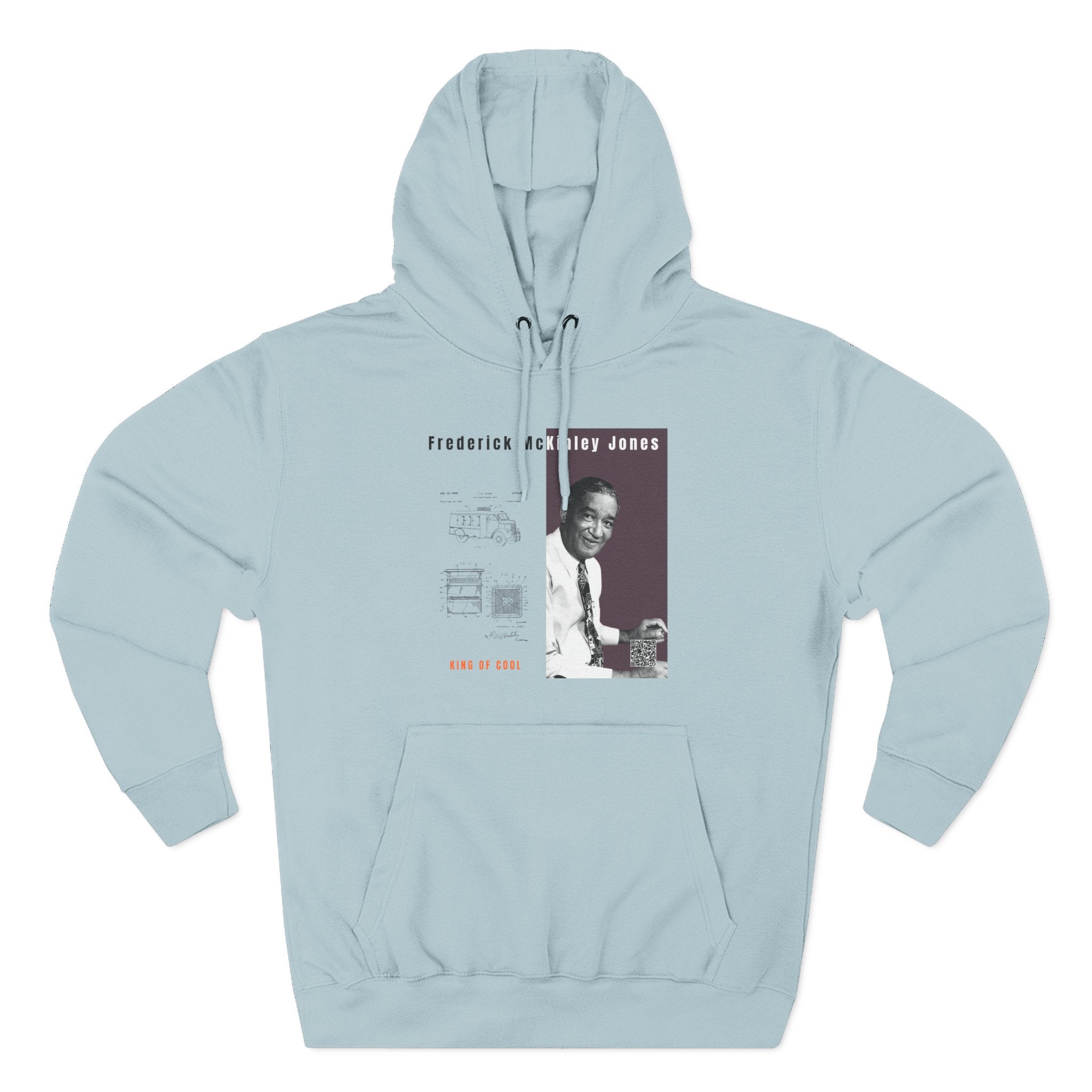 Frederick McKinley Jones, Unisex, Three-panel Historical Portrait Hoodie