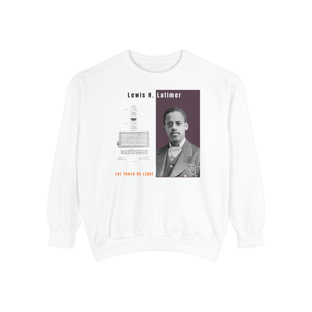 Defend Black Memories: Lewis Latimer Unisex Garment-Dyed Sweatshirt