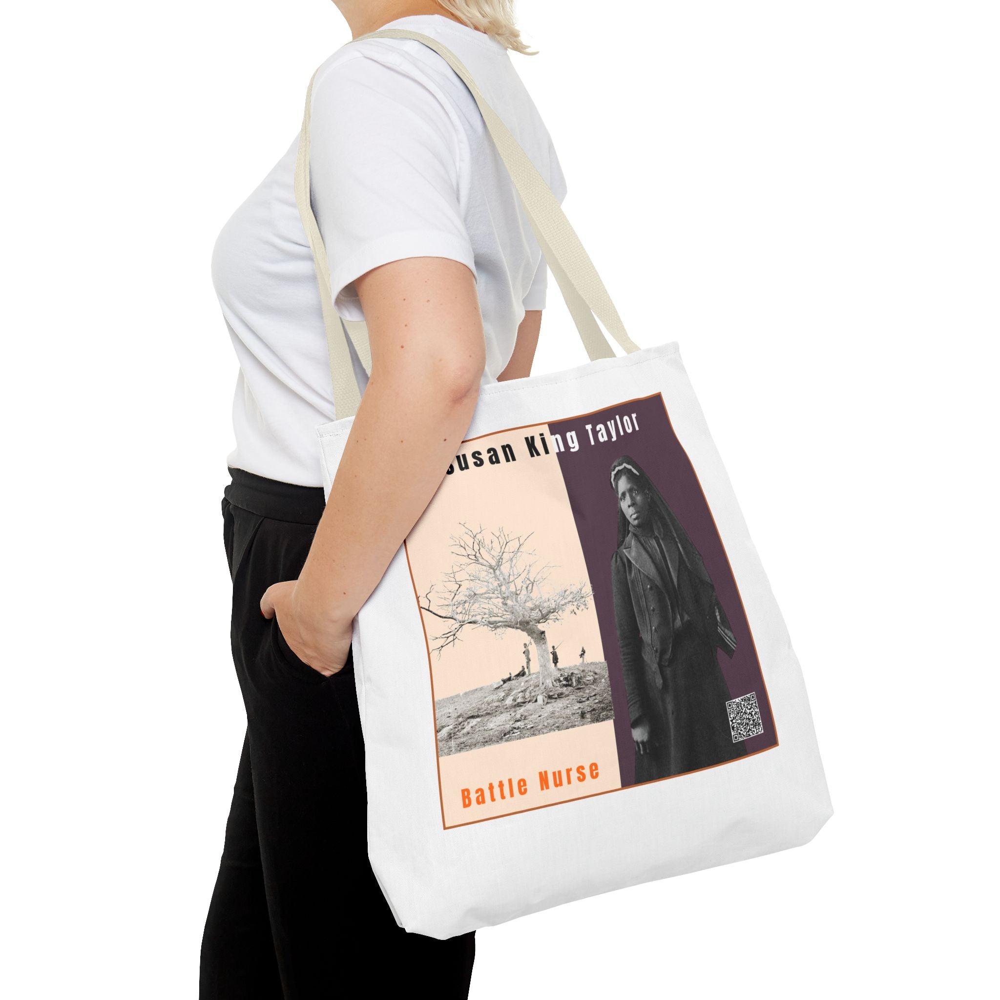 Susan King Taylor Tote Bag (White)
