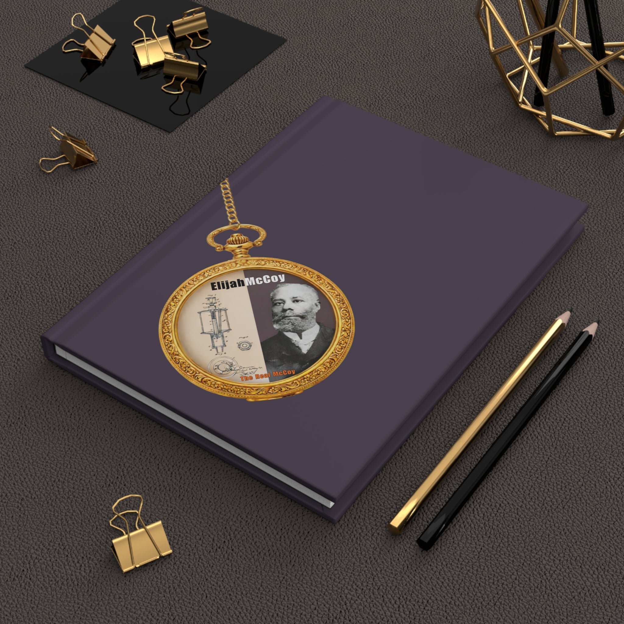 Elijah McCoy,  Hardcover Journal Matte (Grape)
