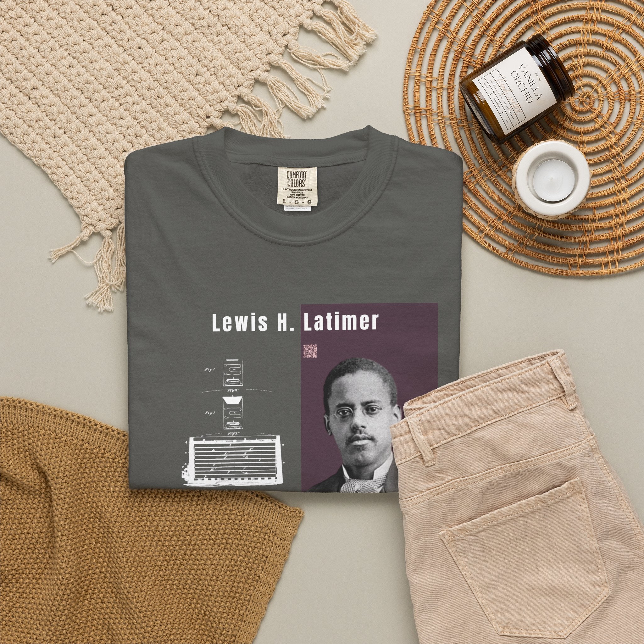 Lewis H. Latimer, Unisex, Historical Portrait T-shirt (City Champs)