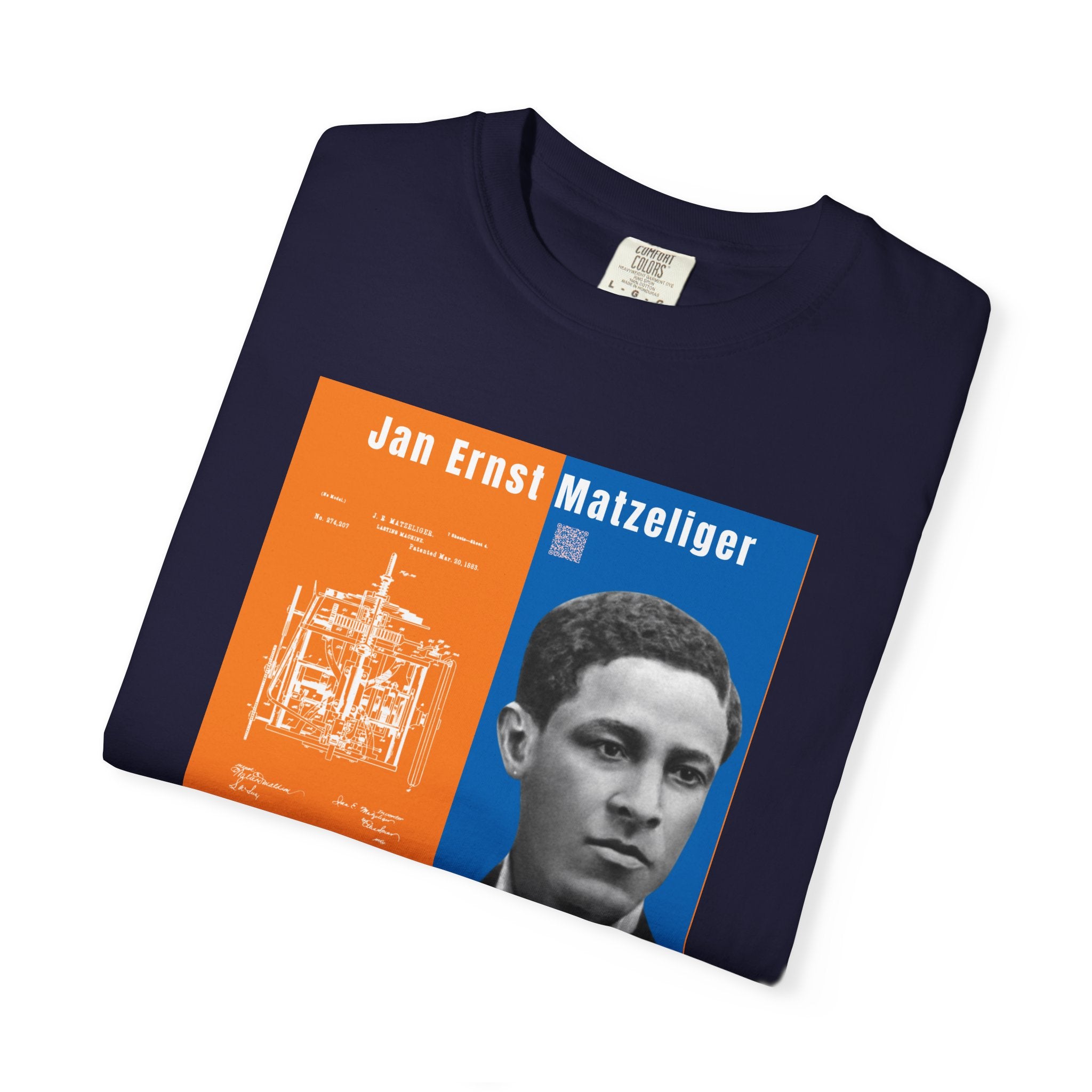 Jan Ernst Matzeliger Portrait T-Shirt – Historical Inventor Graphic Tee (City Champs)