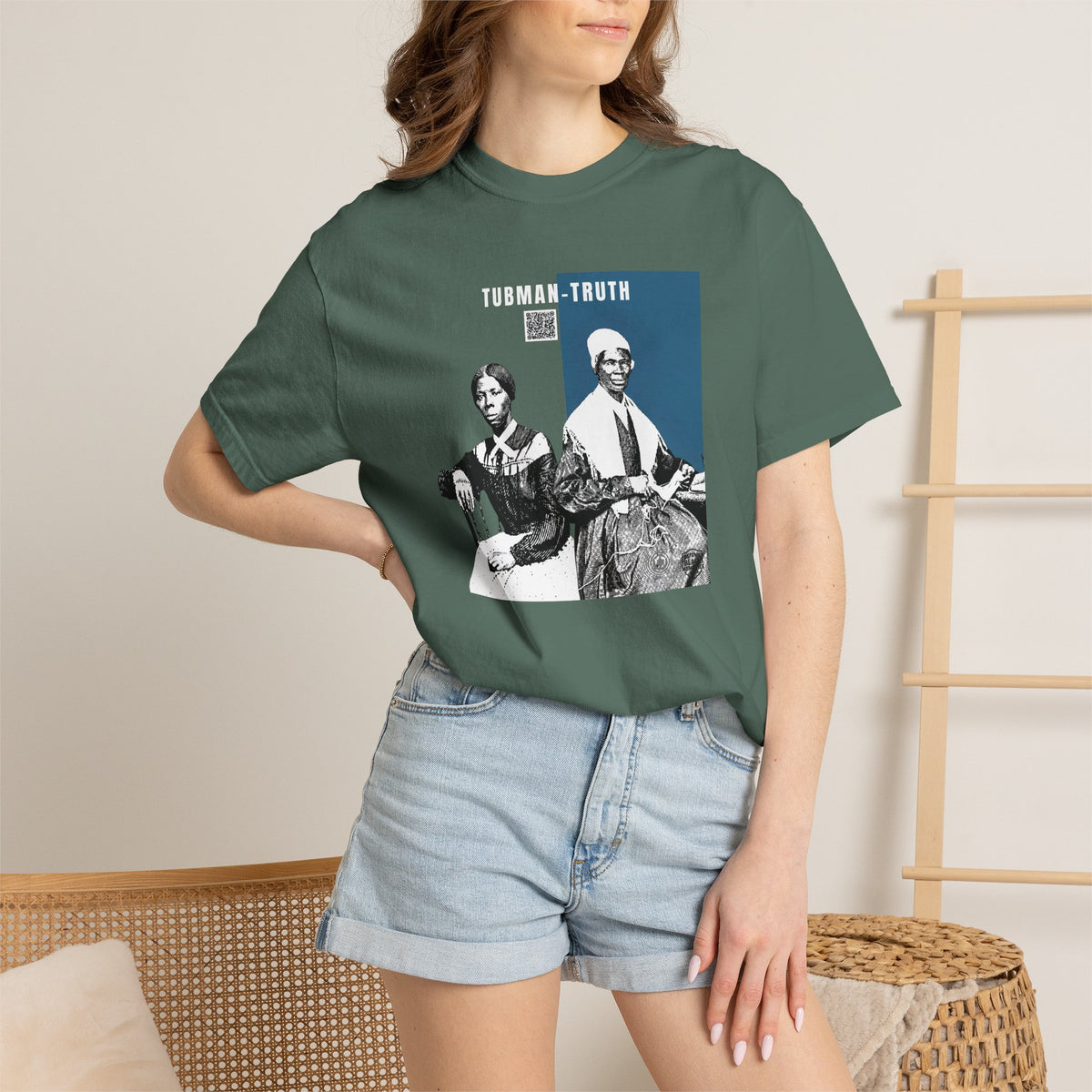 Tubman-Truth Historical Portrait Graphic Tee (City Champs)