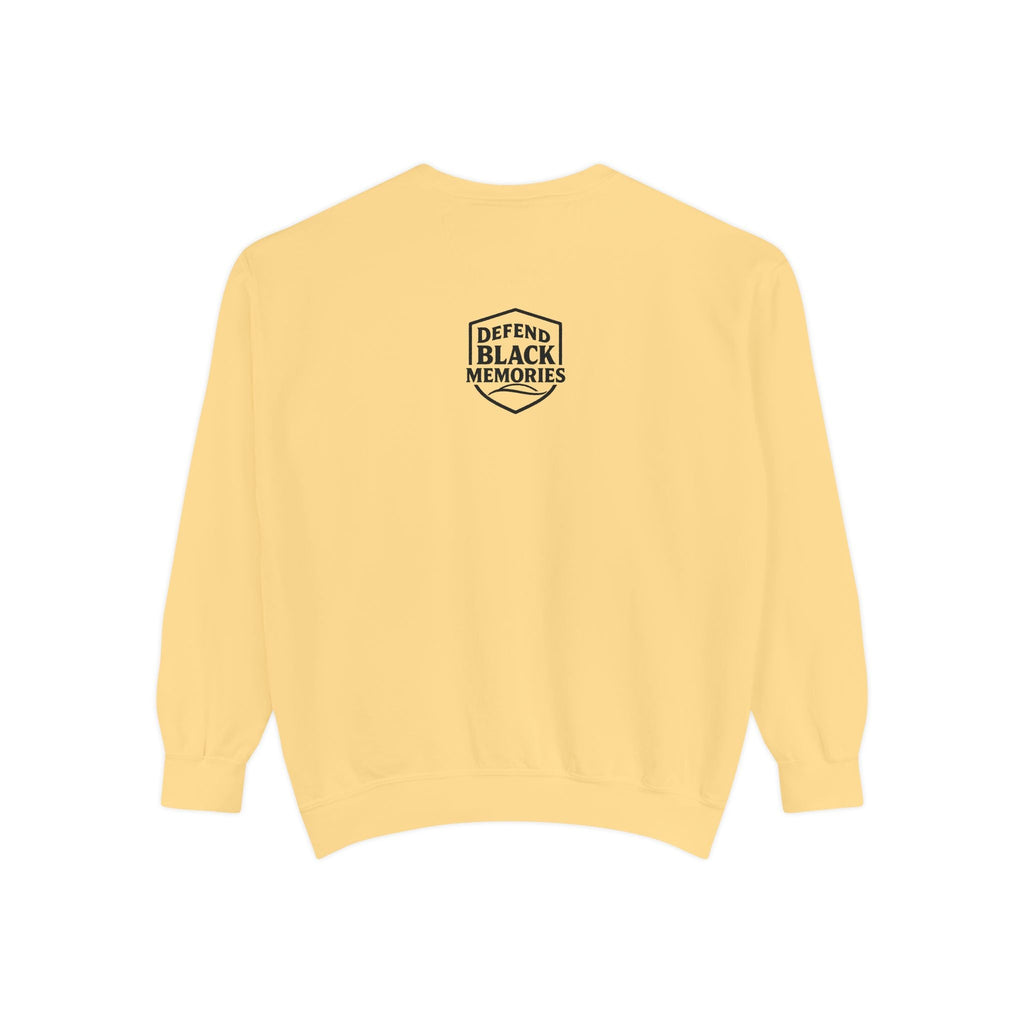Defend Black Memories: Lewis Latimer Unisex Garment-Dyed Sweatshirt
