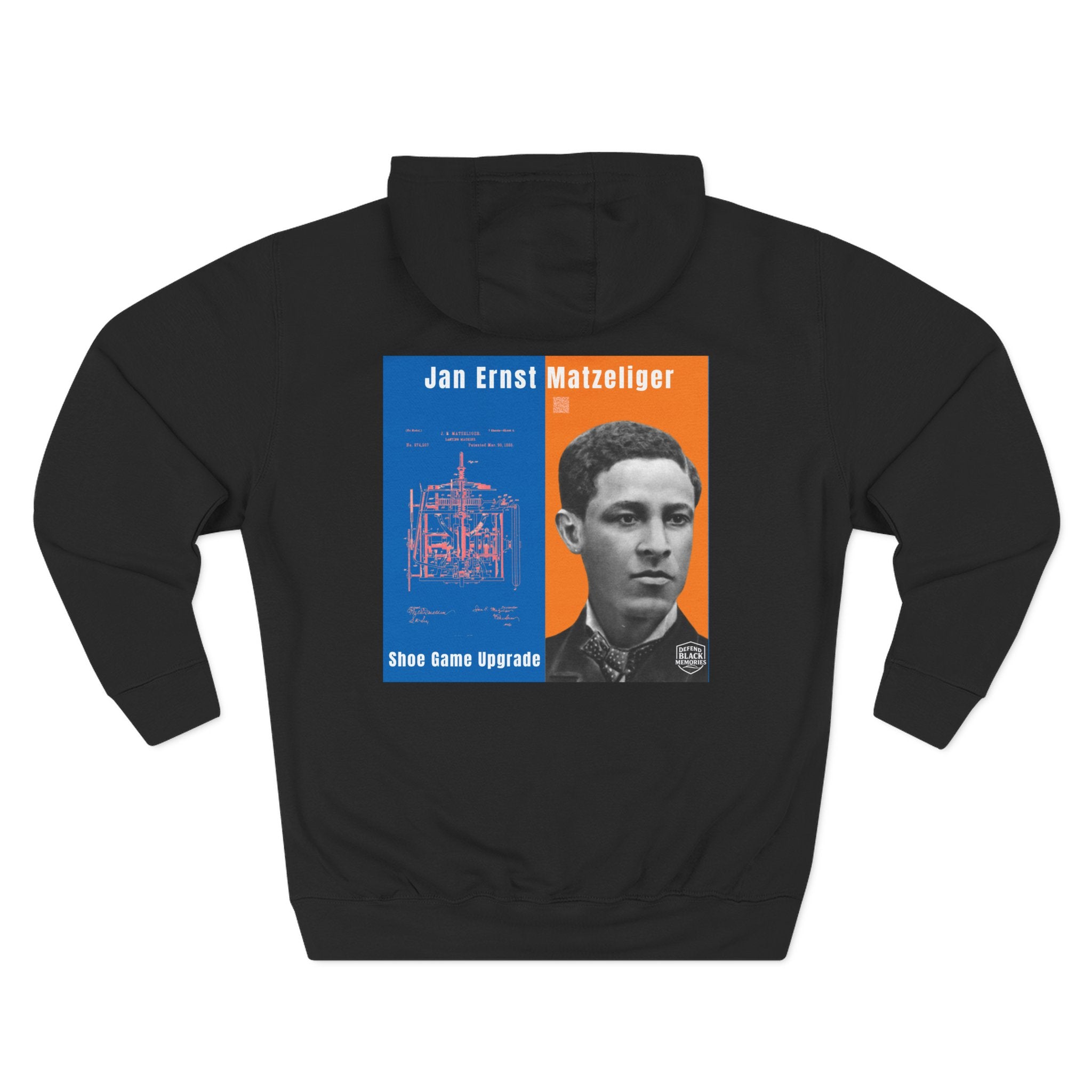 Jan E. Matzeliger Three-Panel Historic Portrait Hoodie (City Champs)
