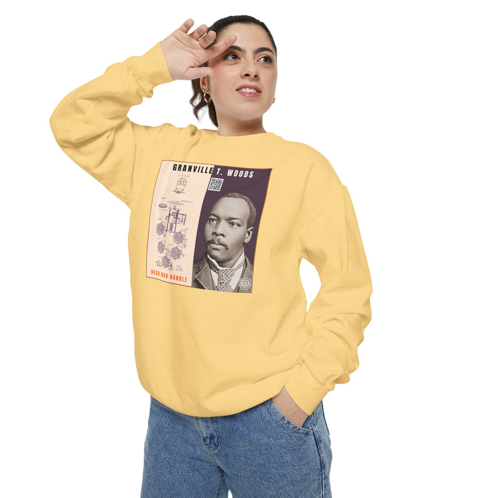 Granville T. Woods, Unisex, Historical Portrait Crewneck Sweatshirt (City Champs)