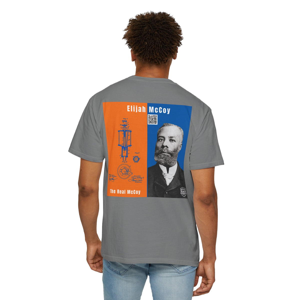 Elijah McCoy, Unisex, 2 Side, Historical Portrait T-shirt